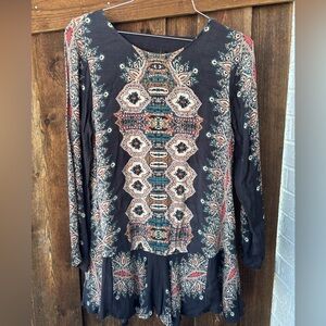 Free People Multicolor Patterned Dress